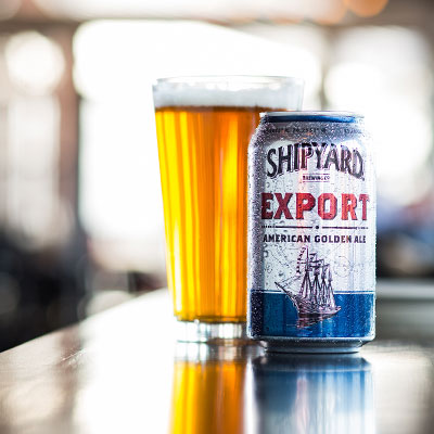 Beer Postcard Coaster ~ SHIPYARD Brewing Co Old Thumper ~ Portland MAINE IPA 
